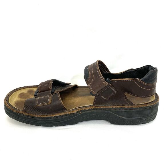 Naot Sandals Men\'s 12 Brown Lappland Buffalo Leather EU 45 Straps Sued main image 5